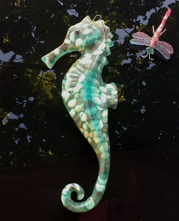Seahorse Wall Sculpture Beach Art Bathroom Art Beach Theme Etsy