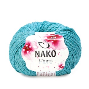 Nako Fiore Viscose Cotton Linen Spring Summer Yarn Knitting Crocheting by Nako 50gr 150m
