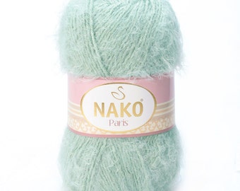Almond Green DK Yarn Knitting by Nako Paris 100gr 245m, Cardigan, Pullover, Blouse, Shawl, Scarf, Beret Fall,Winter,Spring Yarn