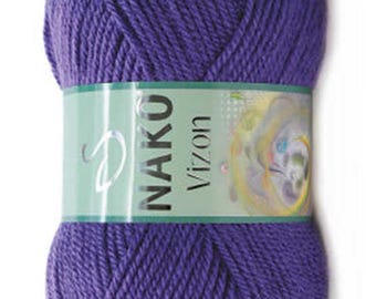 Nako Vizon Premium Acrylic Yarn by Nako 100gr 195m, Cardigan, Pullover, Blouse, Shawl, Scarf,Fall,Winter