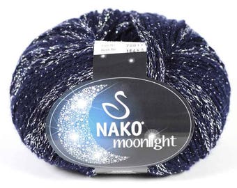 Nako Moonlight 50gr 205m, Knit Scarf, Cowl,Hat,Cardigan,Cape, Fall,Winter Yarn