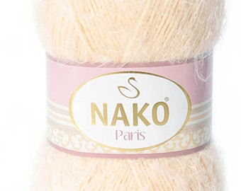 Nako Paris 100gr 245m,Knit Scarf,Cowl,Hat,Cardigan,Cape,Fall,Winter Yarn