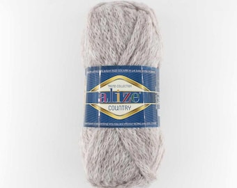 Alize Country New 100gr 34m, Knit Scarf,Cowl,Hat,Cardigan,Cape, Fall,Winter Yarn