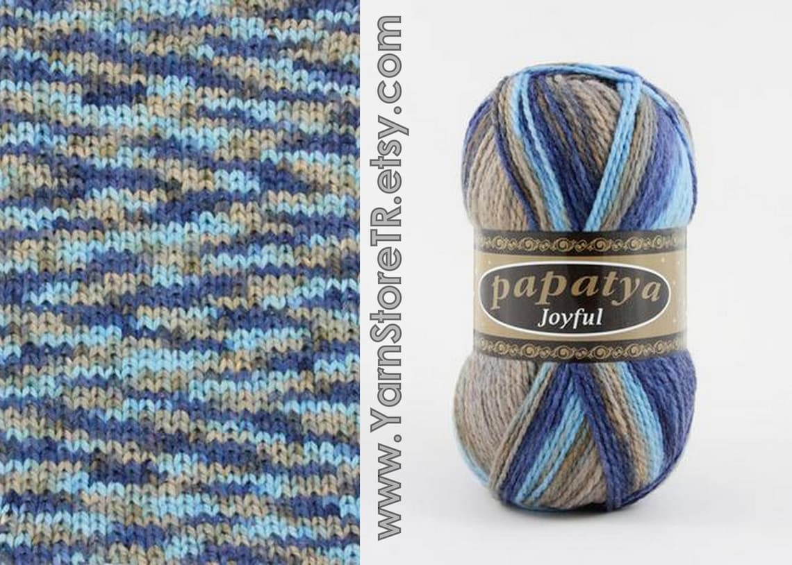 Planned Pooling Papatya Joyful Merino Premium Acrylic Yarn 100gr 280m ...