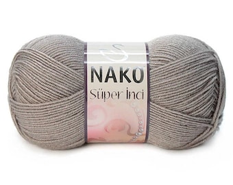 Nako Super Inci Wool Premium Acrylic Yarn by Nako 100gr 260m, Cardigan, Pullover, Blouse, Shawl, Scarf,Spring,Summer,Fall
