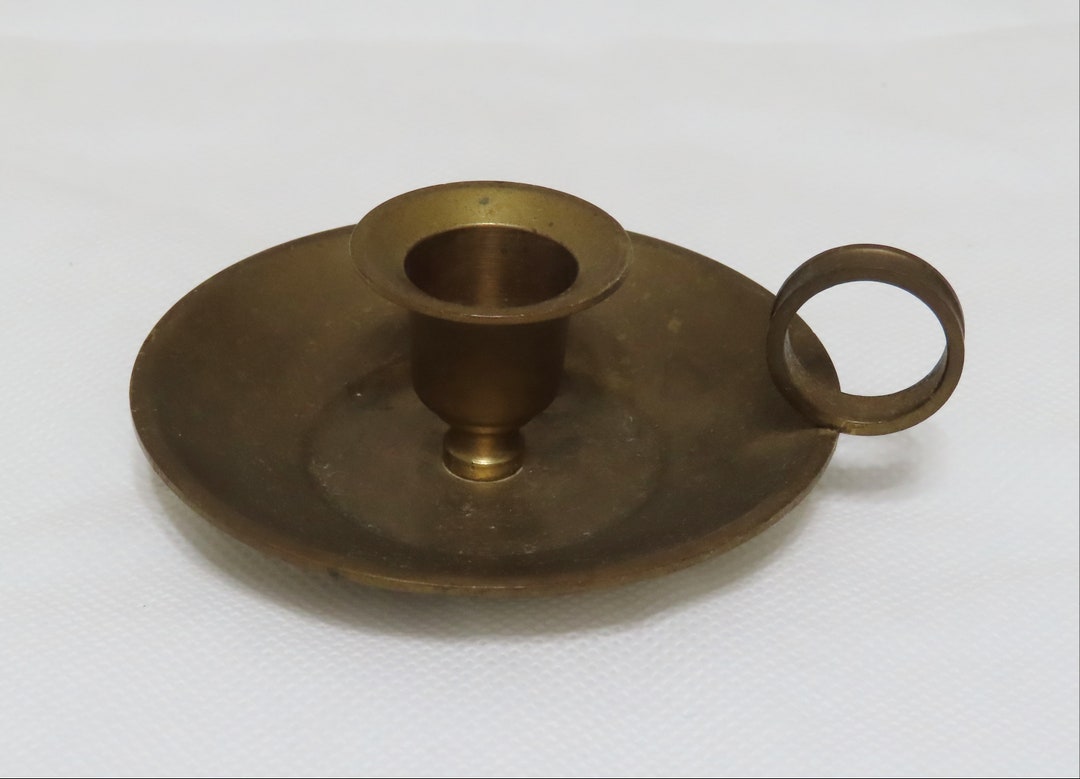 Vintage Brass Chamberstick Indian Brass Candle Holder. Etsy
