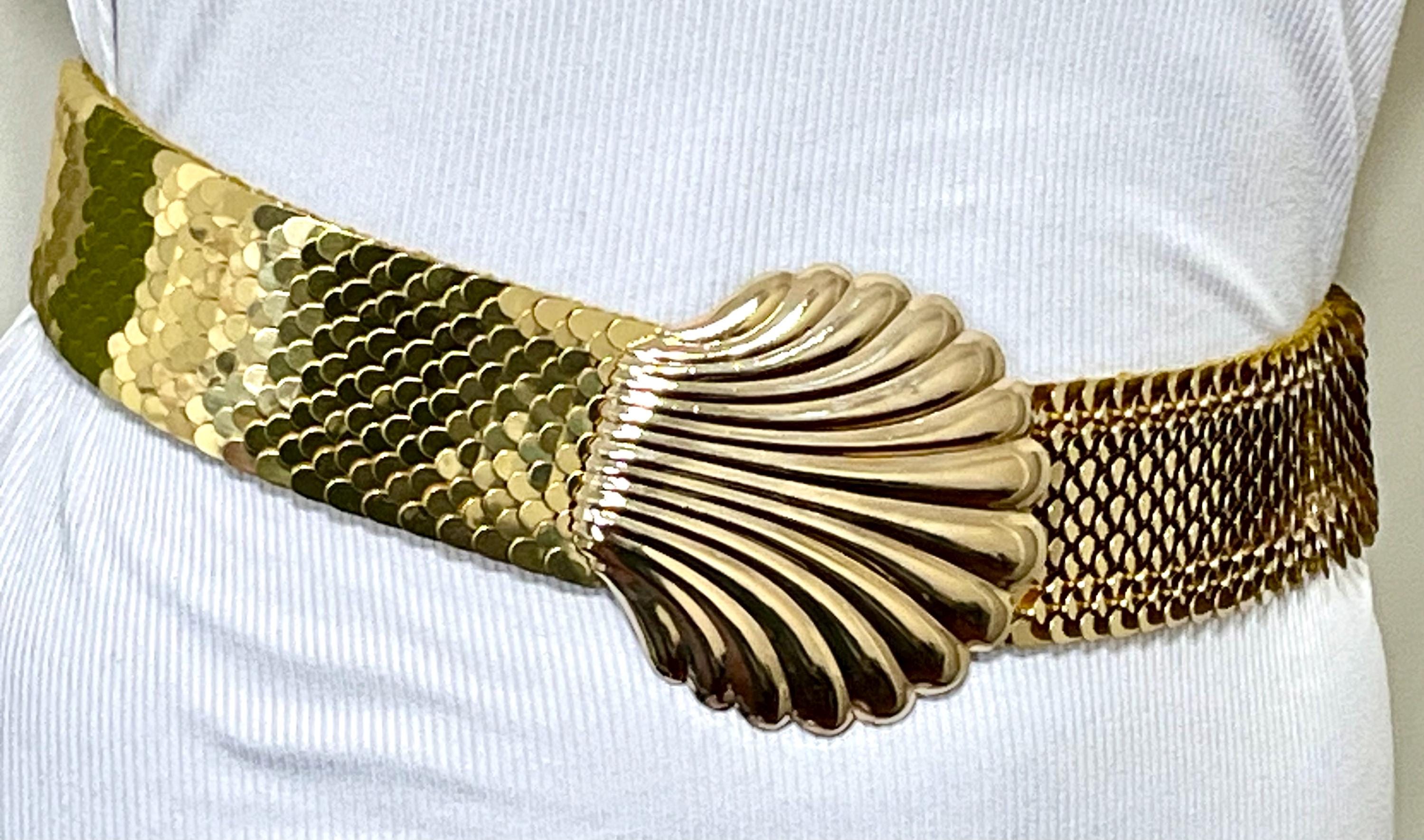 Vintage Gold Scale Belt - Etsy