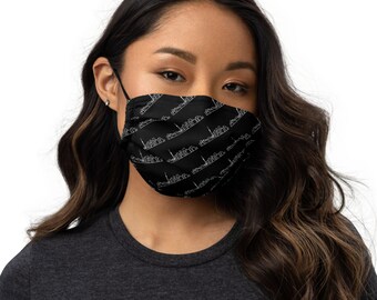 Skyline Apparel Premium face mask with Toronto Skyline Graphic - Black - Reusable Face Covering