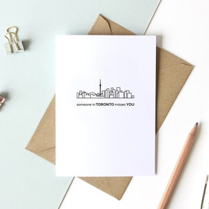 Carte de vœux Skyline - 5"x7 »