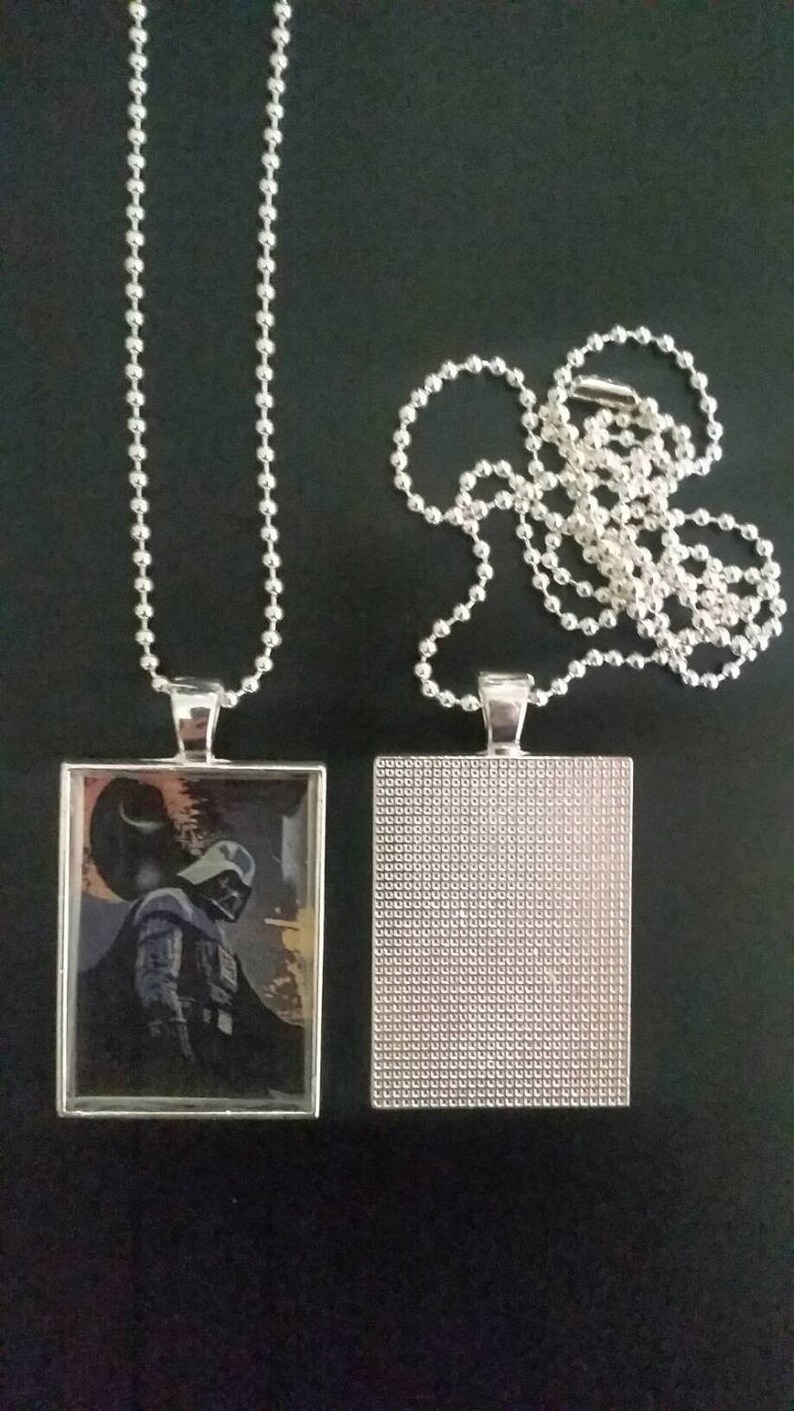 Star Wars Darth Vader or Boba Fett Bounty Hunter. Necklaces on Etsy