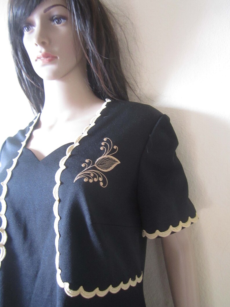 Vintage 50s sheath dress dress rockabilly Hepcat dress L