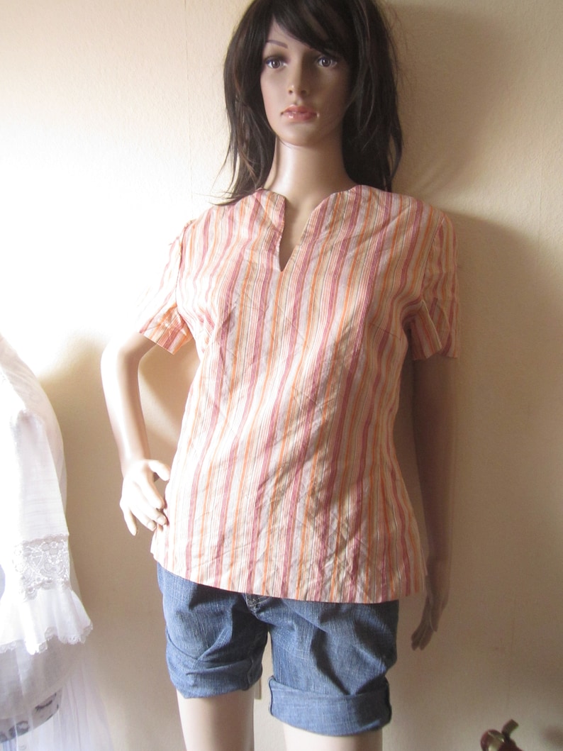 Vintage La Rochelle linen blouse shirt Blouse Smeter