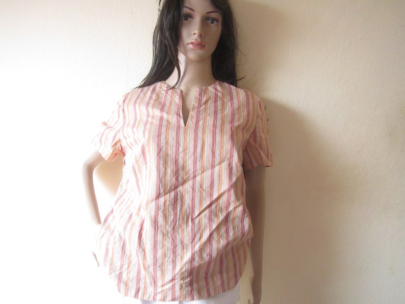 Vintage La Rochelle linen blouse shirt Blouse Smeter