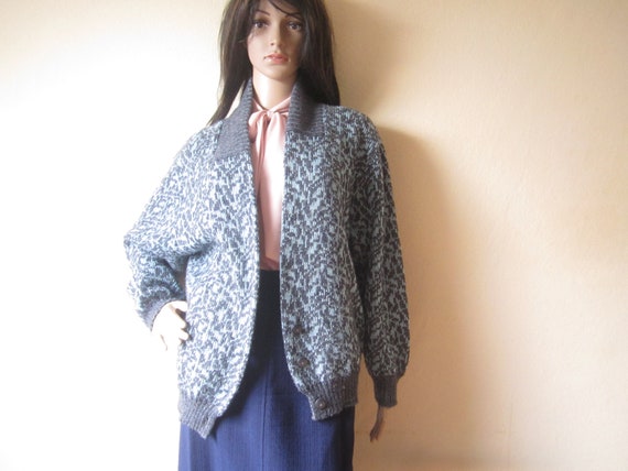 Vintage Miss Hudson 70s Wool Cardigan 70er Jahre S
