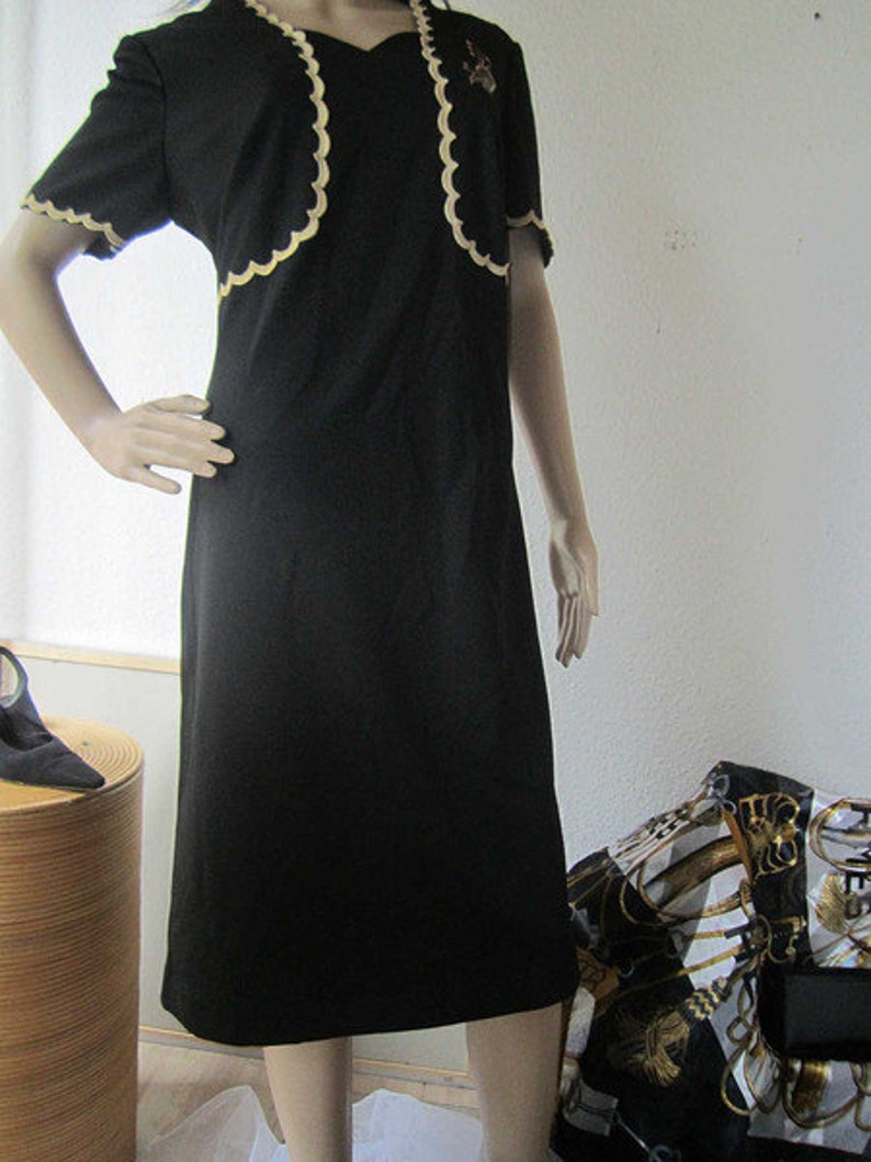 Vintage 50s sheath dress dress rockabilly Hepcat dress L