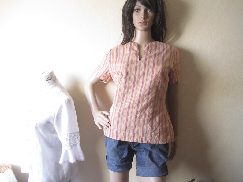 Vintage La Rochelle linen blouse shirt Blouse Smeter