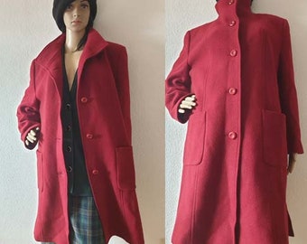 Vintage AZ Modelo 80s Short Coat Virgin Wool