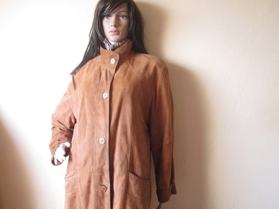 Vintage 80s Leather Jacket 80s Goat Velour Jacket