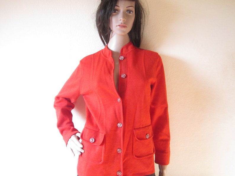 Vintage Walbusch wool cardigan knit Jacket wool s