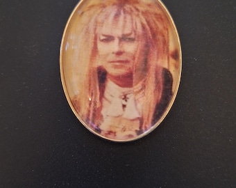 1.57" x 1.25" Oval Horror Movie Boyfriend Pendant: Jareth, The Goblin King