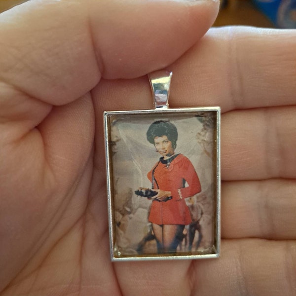 1" x 1.35" Rectangle Photo Pendant: Nyota Uhura