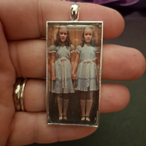 1" x 2" Rectangle Photo Pendant: The Grady Twins, The Shining, 1980