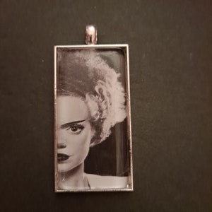 1" x 2" Rectangle Photo Pendant: The Bride of Frankenstein, What a Beauty