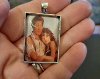 1" x 1.35" Rectangle Photo Pendant: Rick O'Connell and Evelyn Carnahan