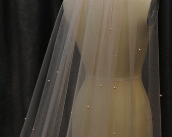 LS112/pearl veil/ 1 tier veil / chapel veil/ custom veil