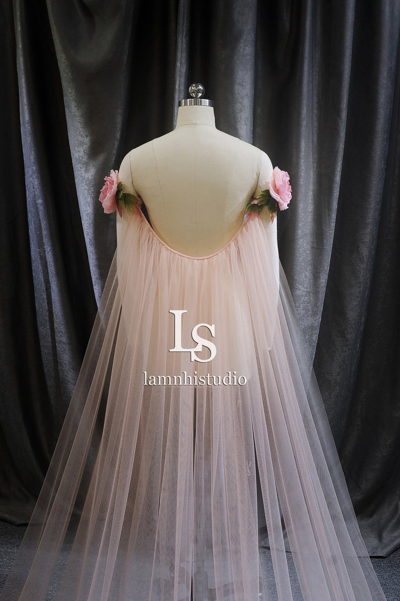 LS146/ 3D Flower Cape / Flower Cape / Bridal Cape / Wedding Etsy