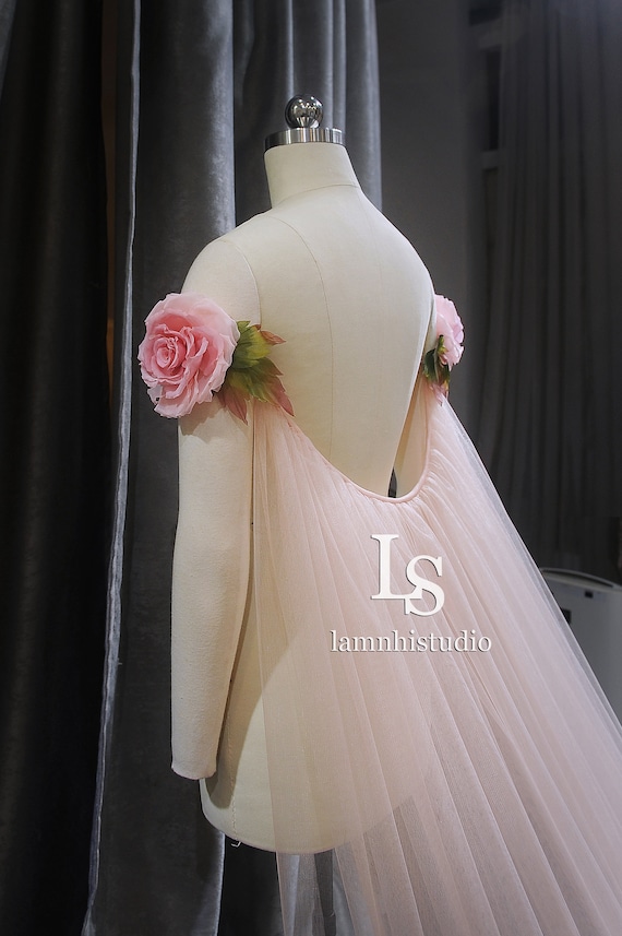 LS146/ 3D Flower Cape / Flower Cape / Bridal Cape / Wedding Etsy