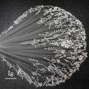 LS74/laceveil /fingertip  veil/1 tier veil/ custom veil