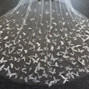 Ls88/Pearl&Rhinestone, butterfly veil/ drop veil/ cathedral veil/custom veil