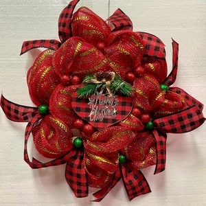 Small Merry Christmas Wreath
