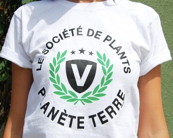 Le Société de Plants T-Shirt: Vegan Plant-Based Graphic Tee | Stylish Vegan Gift