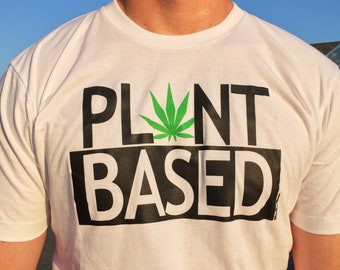 Plant-Based Weed T-Shirt | Marijuana Leaf Tee | Vegan Gift | Gardening Shirt