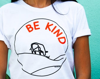 Be Kind Vegan T-Shirt: Soft Plant-Based Tee | Vegan Gift
