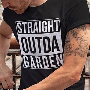 Straight Outda Garden Tee - Vegan Plant-Based Badass Shirt