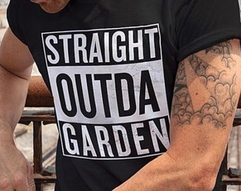 Straight Outda Garden Tee - Vegan Plant-Based Badass Shirt