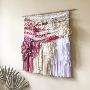 BELLA woven wall hanging tapestry weaving wall decor woven wall art image 2