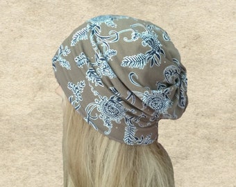 Floral Print Slouchy Beanie: Women's Fall Fashion Hat