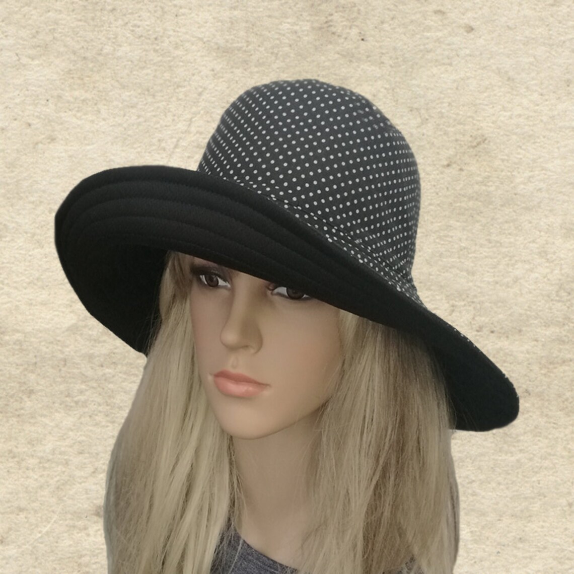 Summer Fabric Hats, Womens Cotton Hats, Wide Brim Hats, Trendy Hats