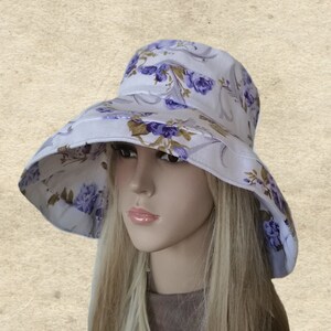 Sun boho hats, Womens cotton hat, Bohemian sun hat, White sun hat women, Women's summer hats, Wide brim sun hat, Brimmed hat lady, Beach hat image 4