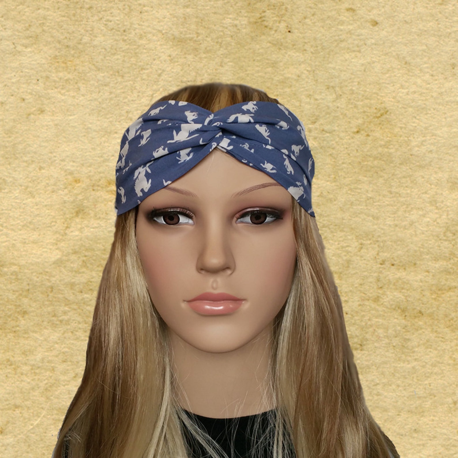 Twisted Headbands, Blue Headbands, Turban Headbands, Yoga Head Bands