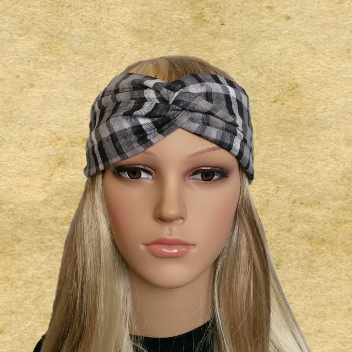 Headband Women Twisted Head Band Black Headbands Sport Etsy