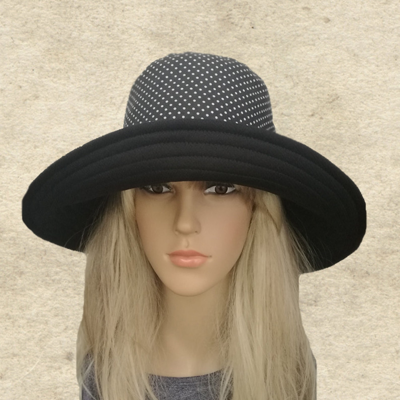 Summer Fabric Hats, Womens Cotton Hats, Wide Brim Hats, Trendy Hats Lady, Women
