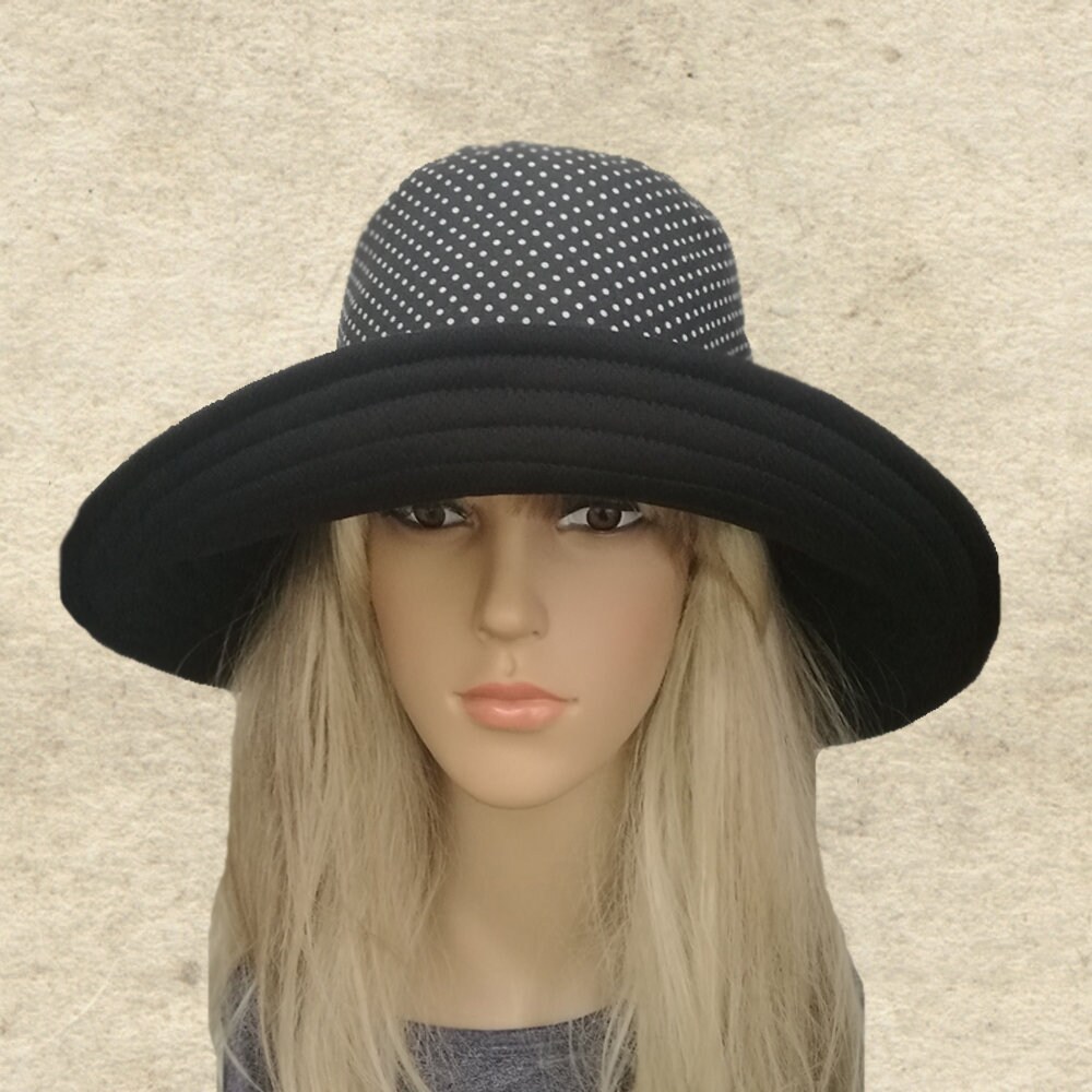 Summer Fabric Hats, Womens Cotton Hats, Wide Brim Hats, Trendy Hats