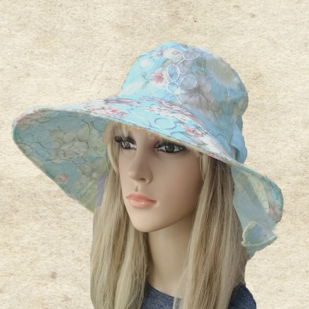 Summer Suns Hats, Travel Womens Hats, Fabric Sun Hat Lady, Fashion