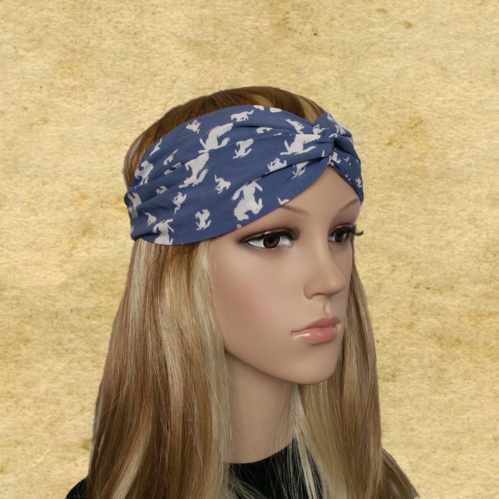 Twisted Headbands, Blue Headbands, Turban Headbands, Yoga Head Bands