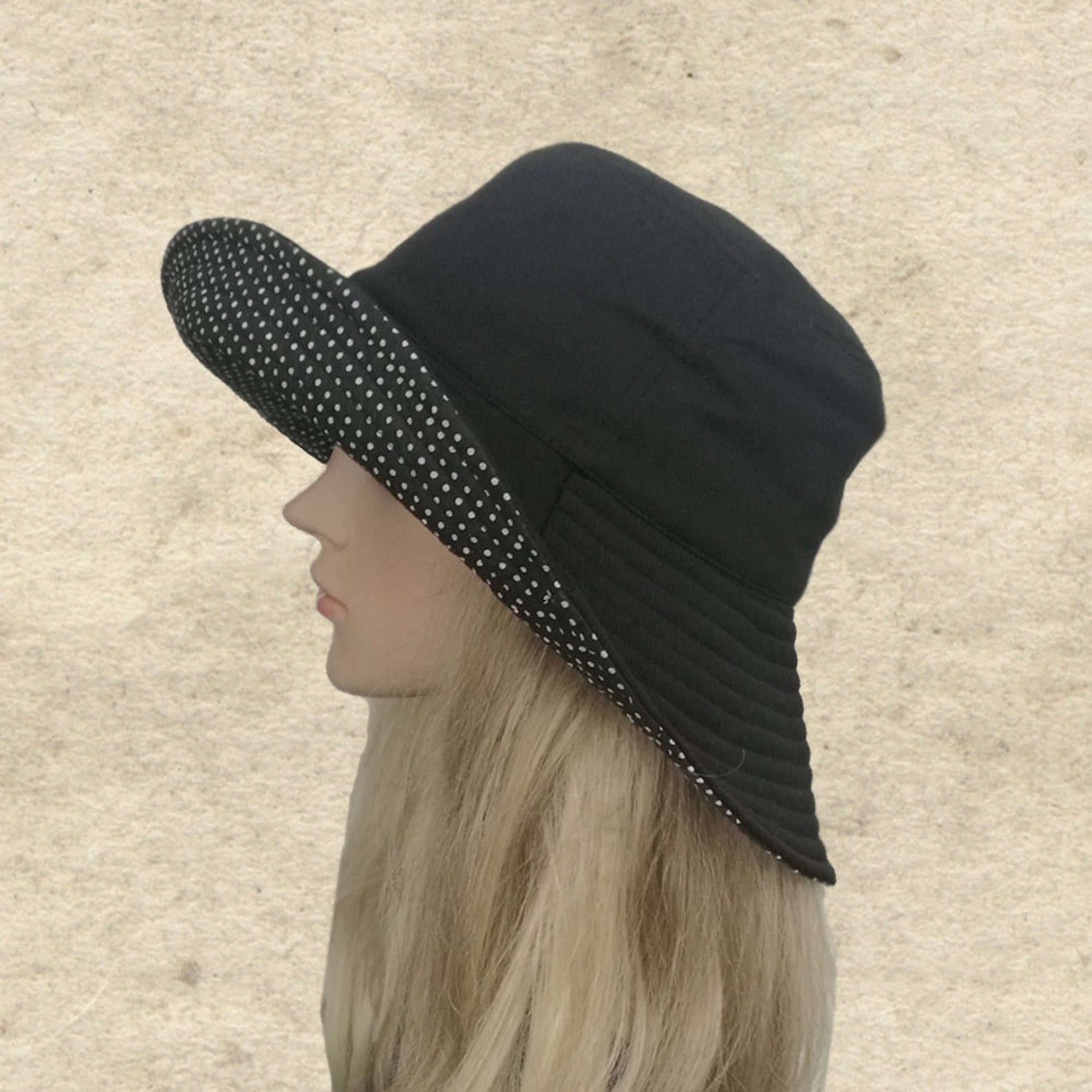 Summer Fabric Hats, Womens Cotton Hats, Wide Brim Hats, Trendy Hats